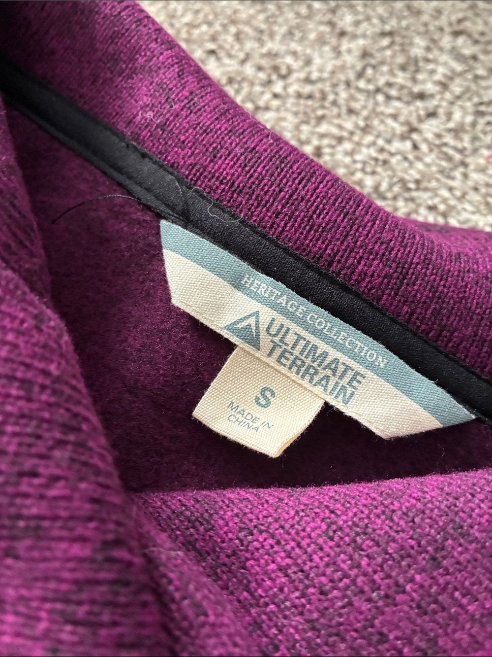 ๐ฆ NWT $55 Women's Purple Funnel Neck Sweater Jacket - Picture 3 of 4